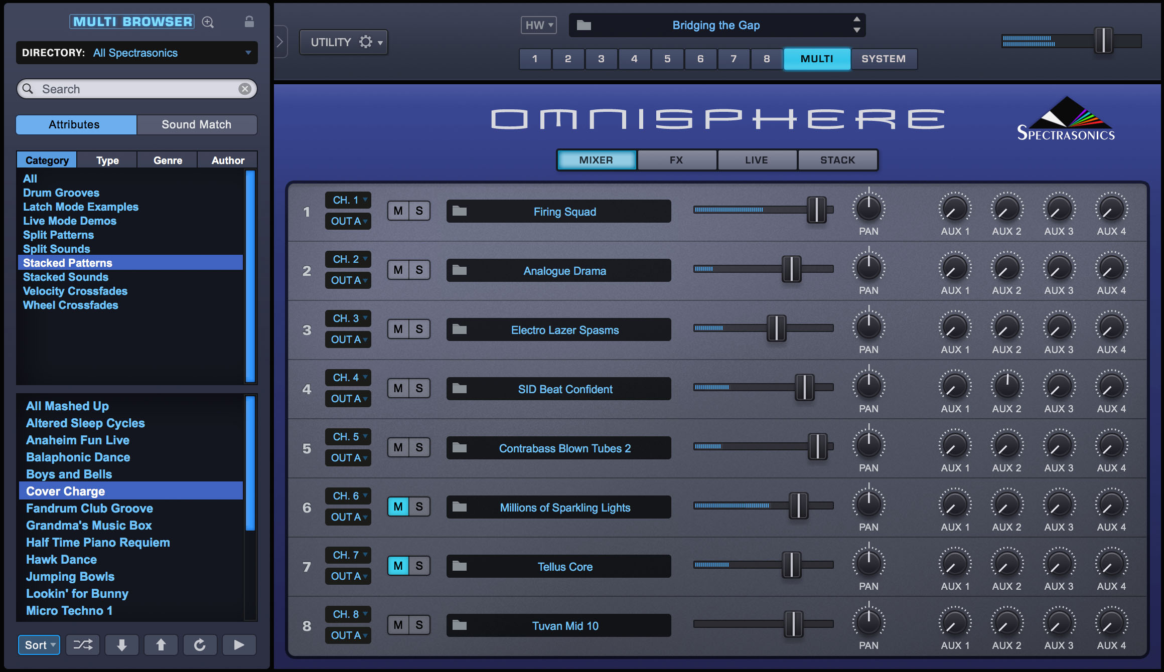 Omnisphere2 インターフェース