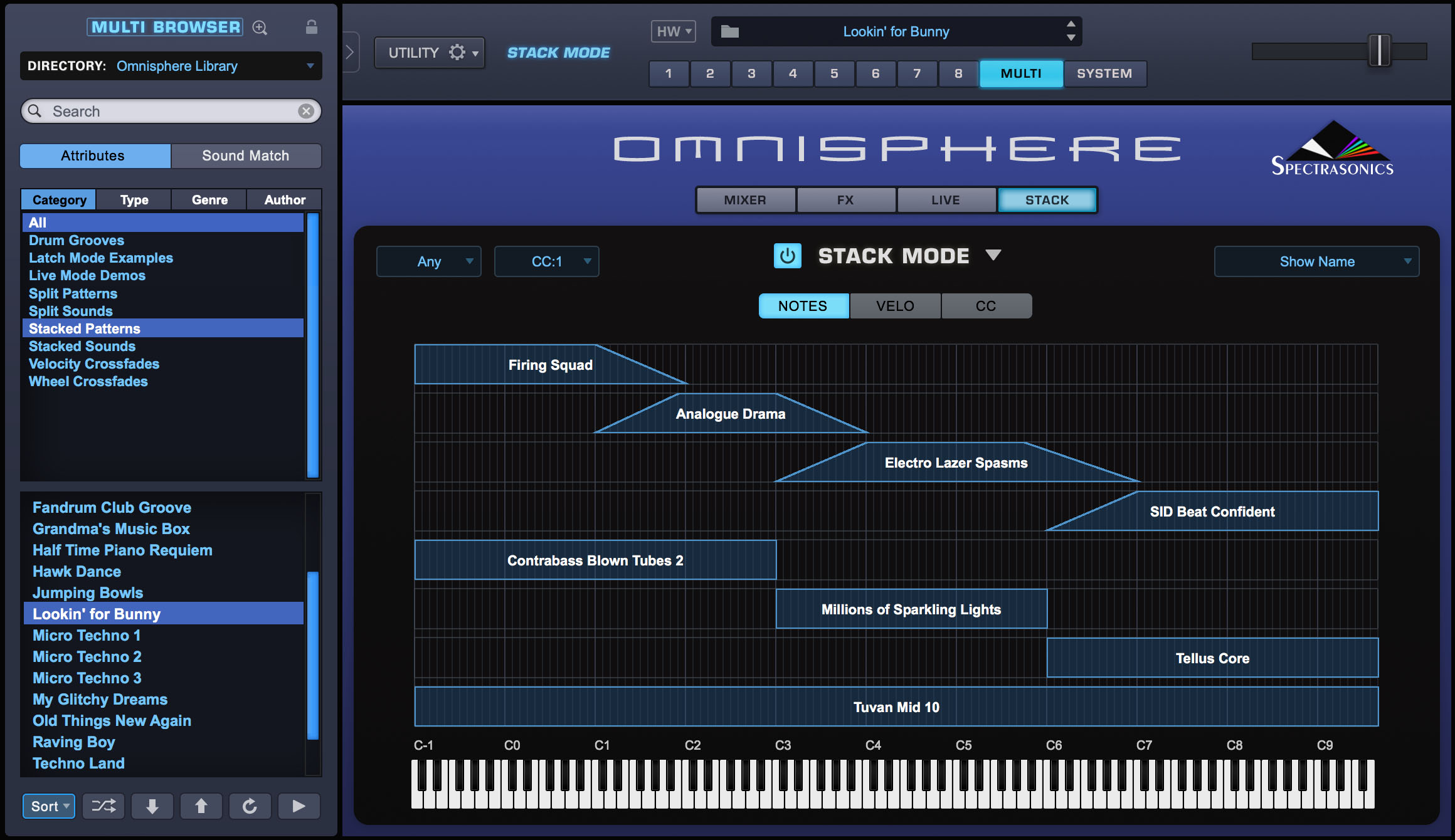 Omnisphere2 インターフェース