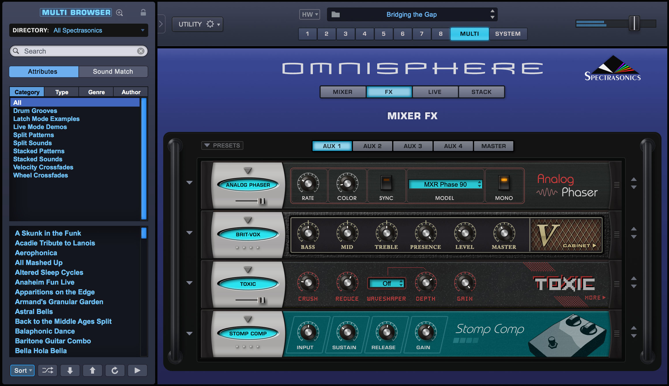 Omnisphere2 インターフェース