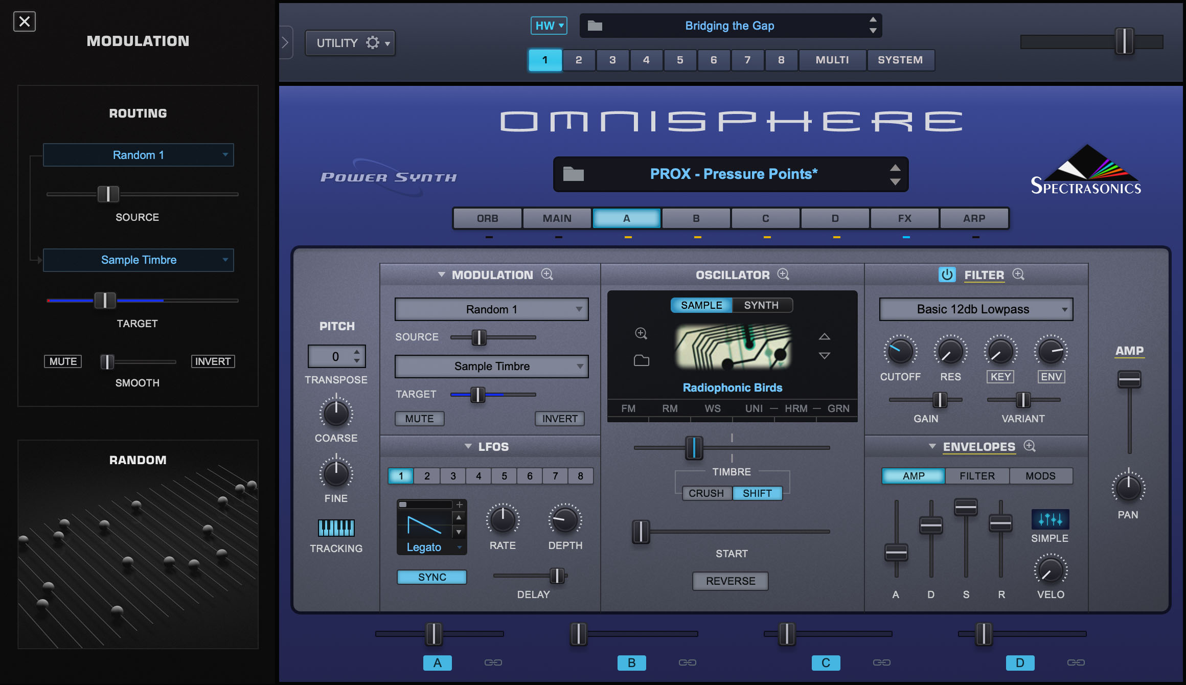 Omnisphere2 インターフェース