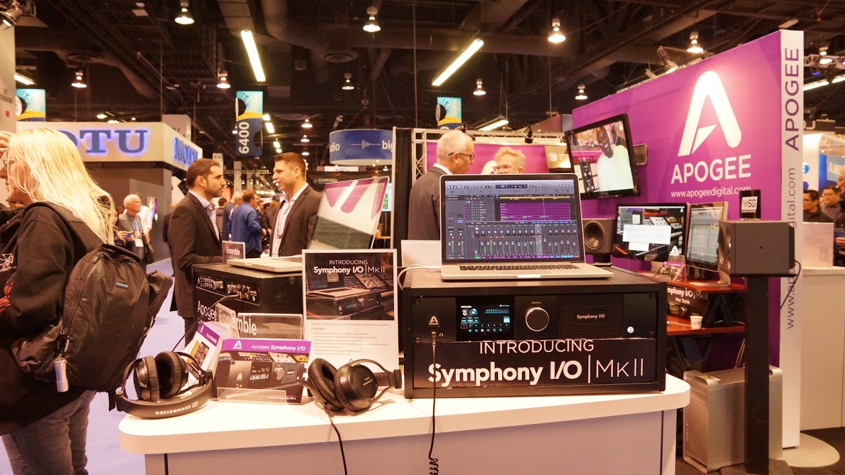 Apogeeブースでは情報が公開されたSymphony I/O MkIIからモバイル製品まで展示
