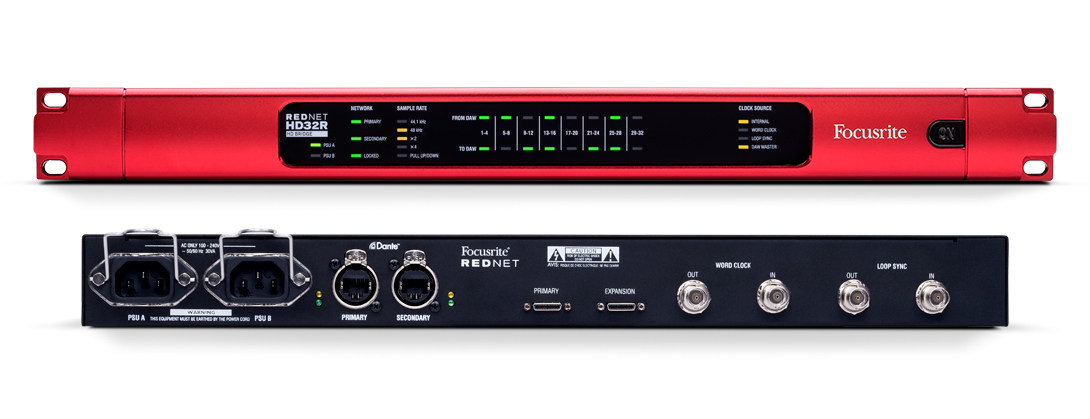 Focusrite RedNet HD32R Pro Tools Dante