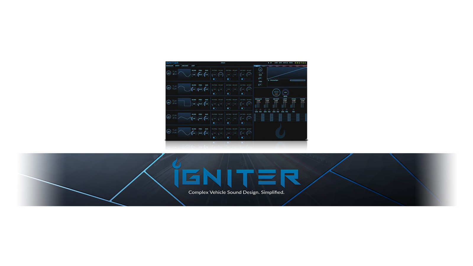 自動車や航空機のエンジン音をデザインする KROTOS Igniter 発売！