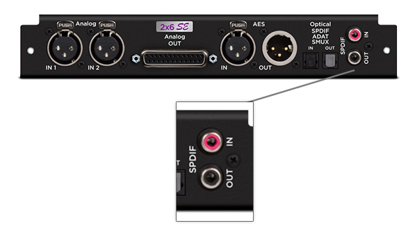 Coaxial I/O