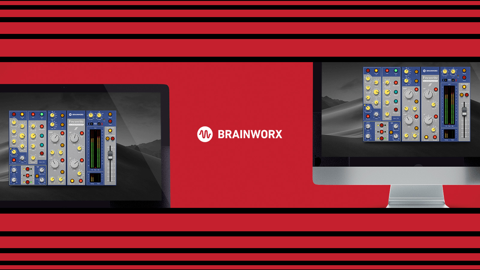 Redオーディオインターフェイス・シリーズにBrainworx Bx_console Focusriteプラグインが無償で付属
