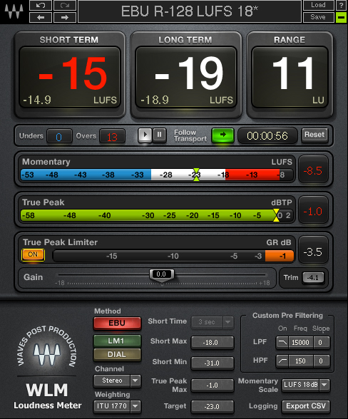WAVES Loudness Meter