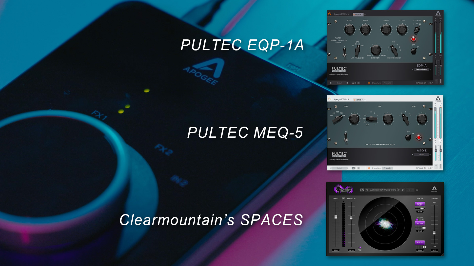 Pultec EQP-1A／Pultec MEQ-5／Clearmountain's Spaces