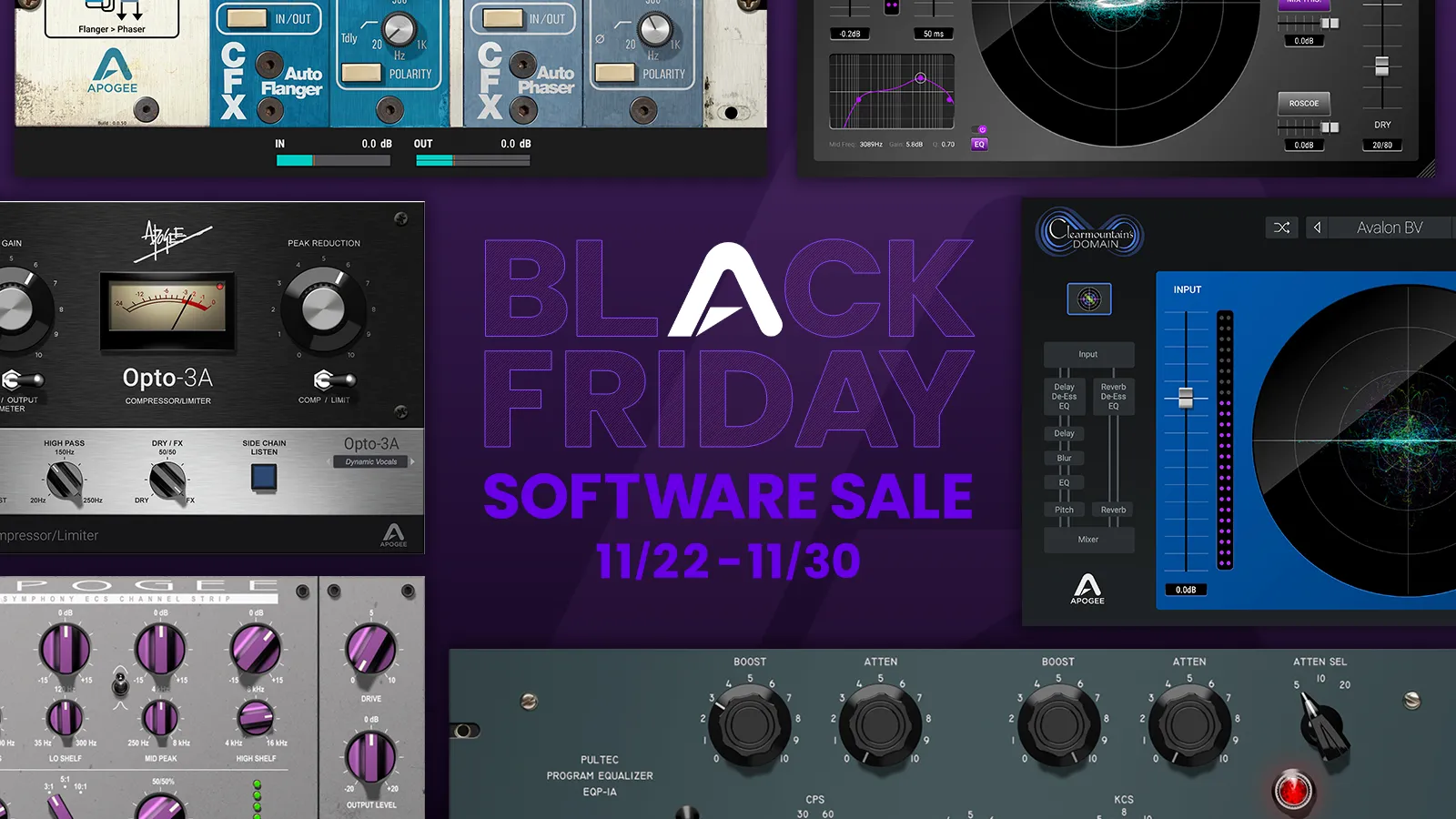 Apogee BLACK FRIDAY 2023 Software Sale！