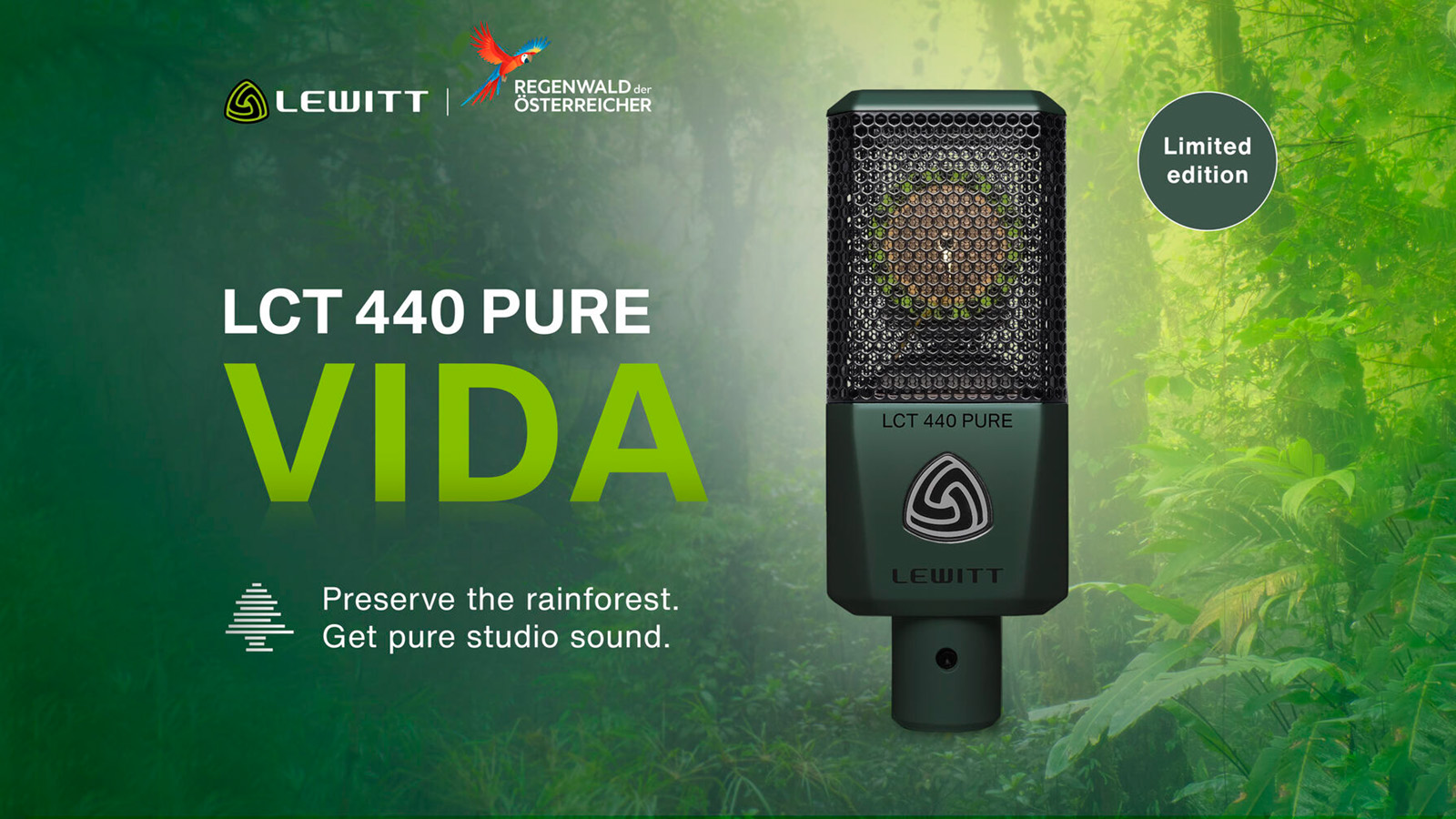 収益の一部で環境活動支援 – LEWITT LCT 440 PURE VIDA edition 発売
