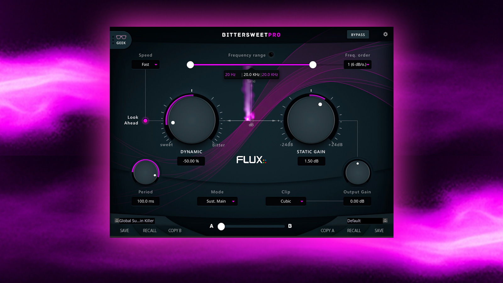 ねらった帯域だけに効く、新世代トランジェント・デザイナー FLUX:: BitterSweet Pro v3