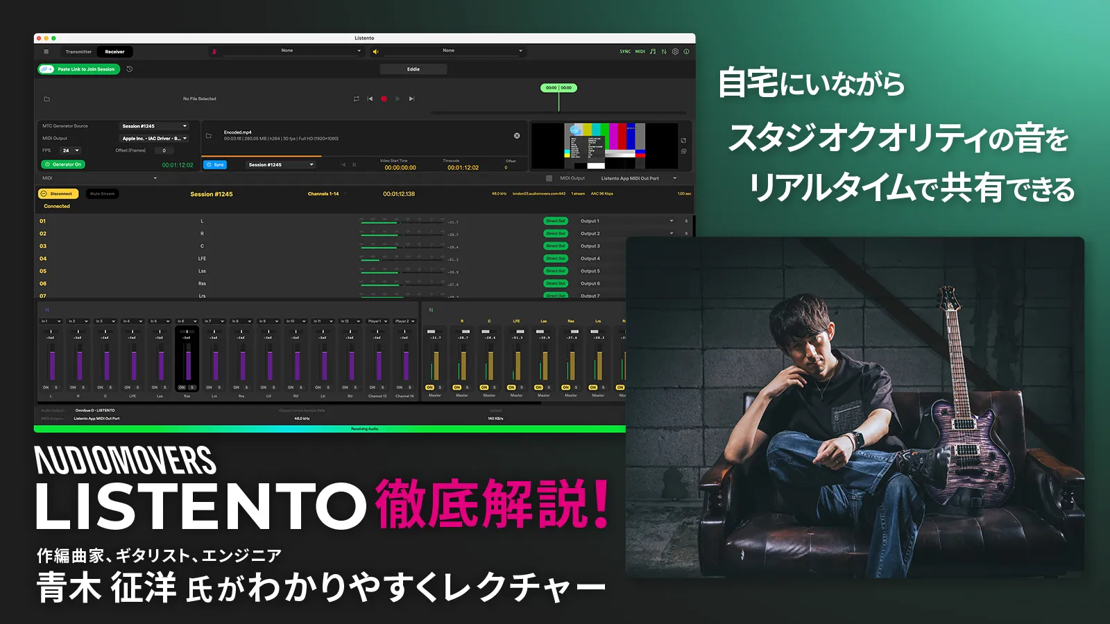 Audiomovers LISTENTO の使い方を青木征洋 氏が徹底解説！