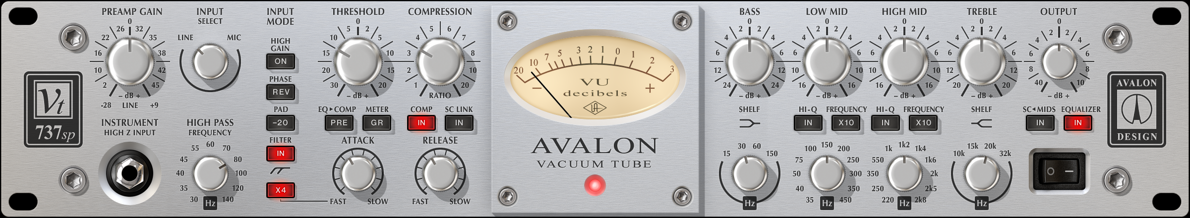 Avalon VT-737 Tube Channel Strip 画像
