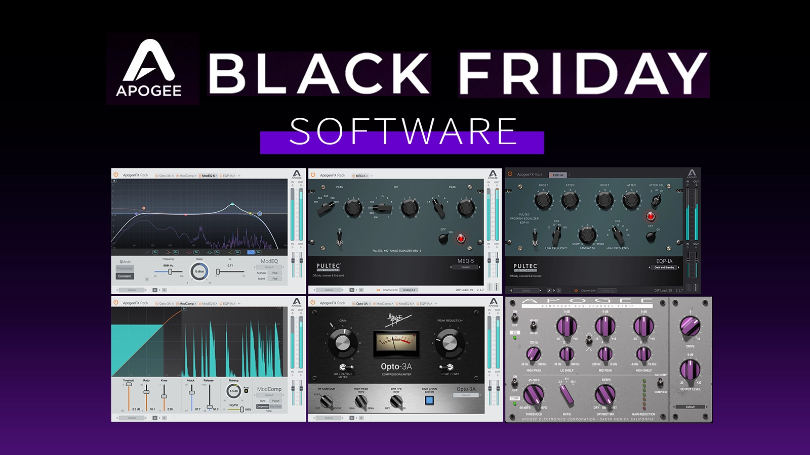 Apogee Software Black Friday 2025