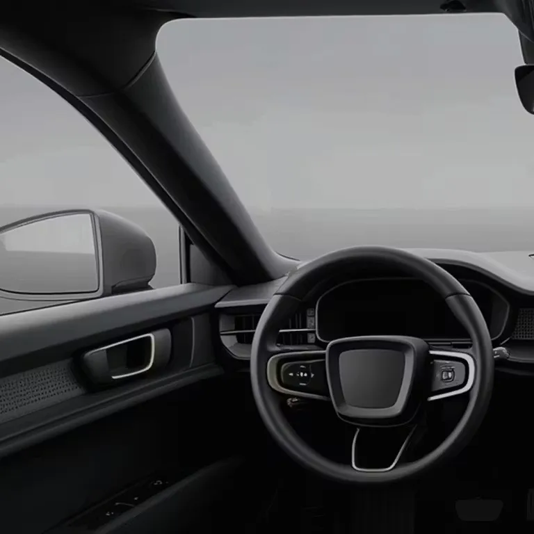 modern electric car interior dashboard