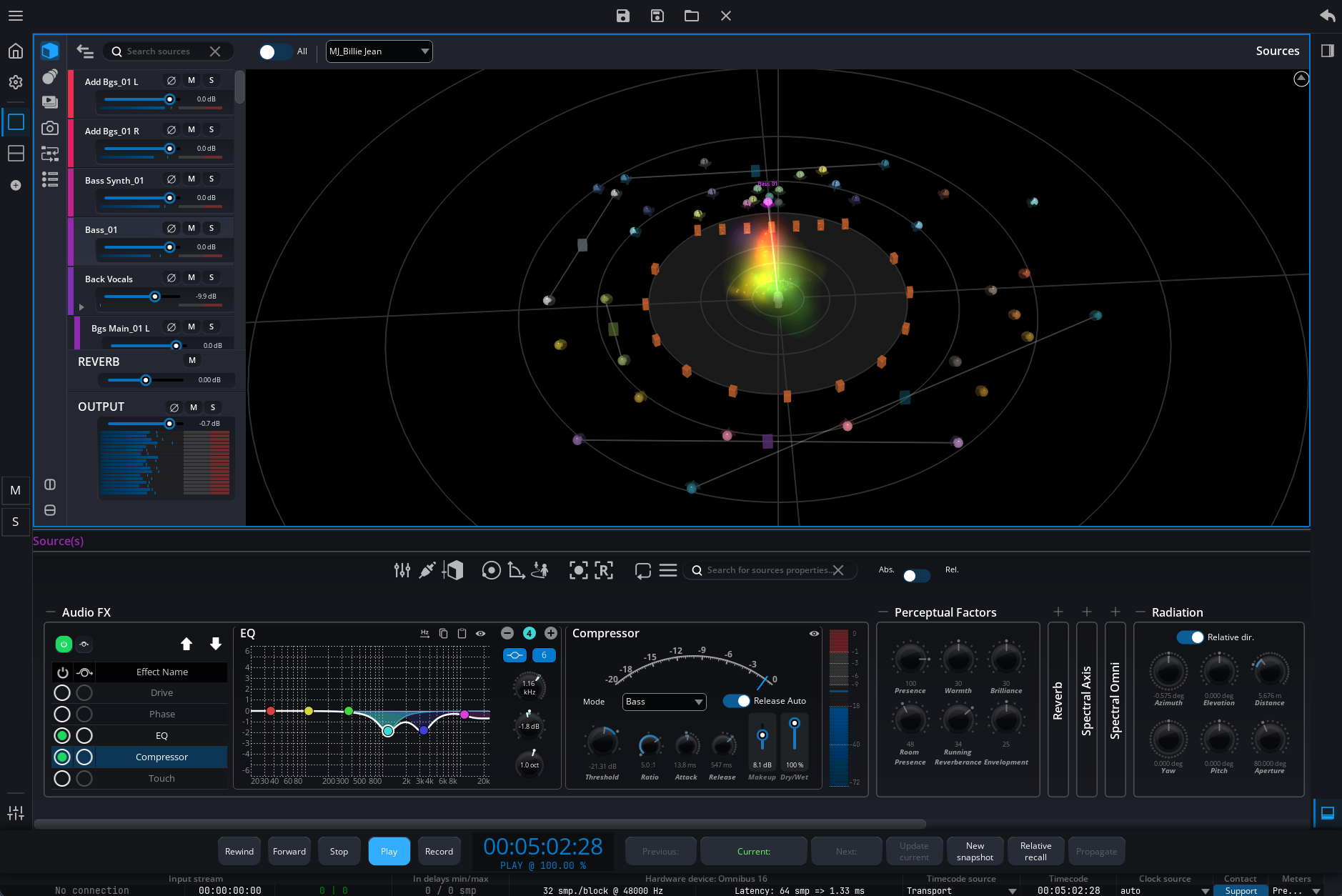 オーディオチャンネル・プロセシングの統合