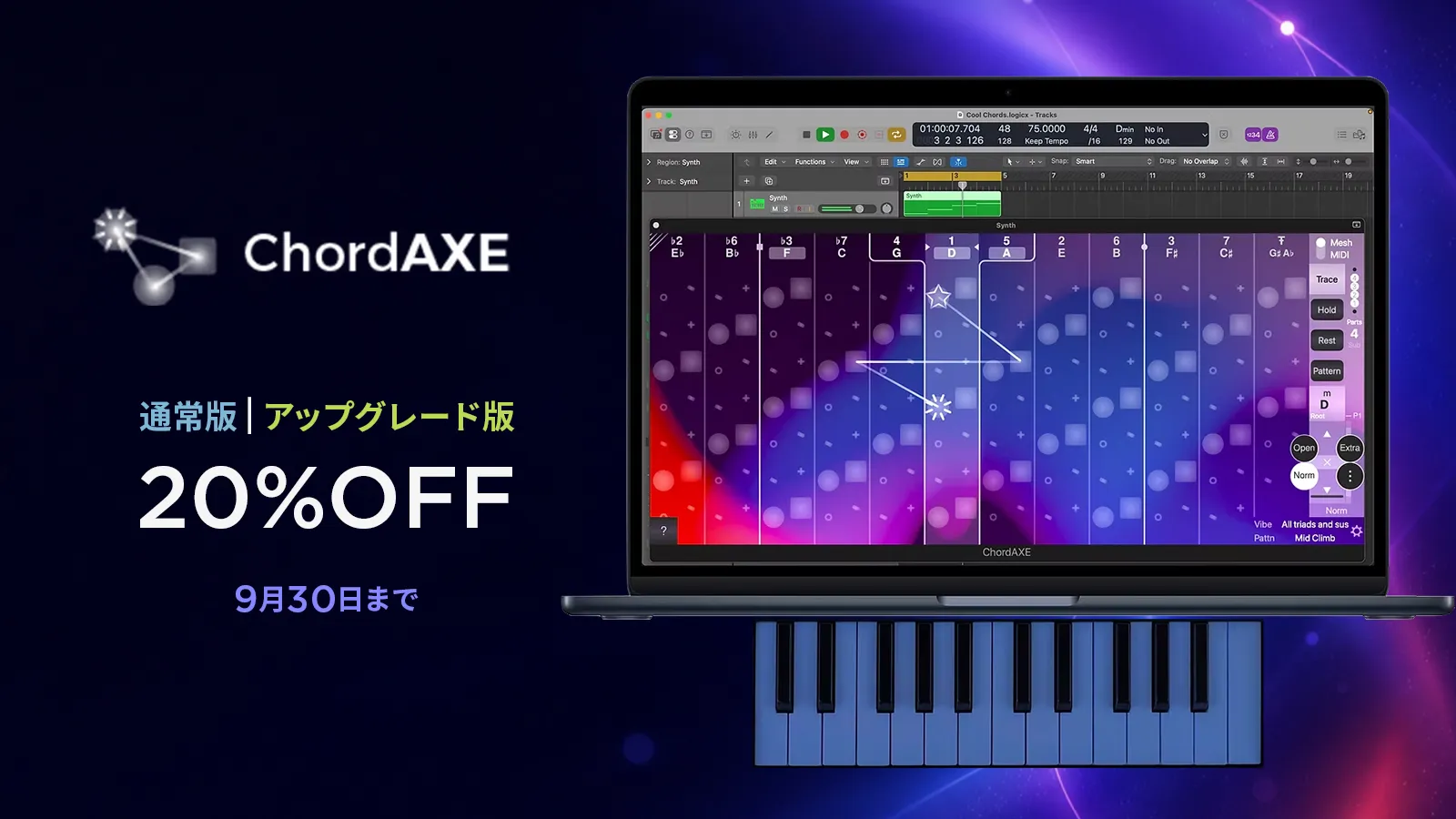 耳と直感でハーモニーを生み出そう！ ChordAXE 20% OFF Sale