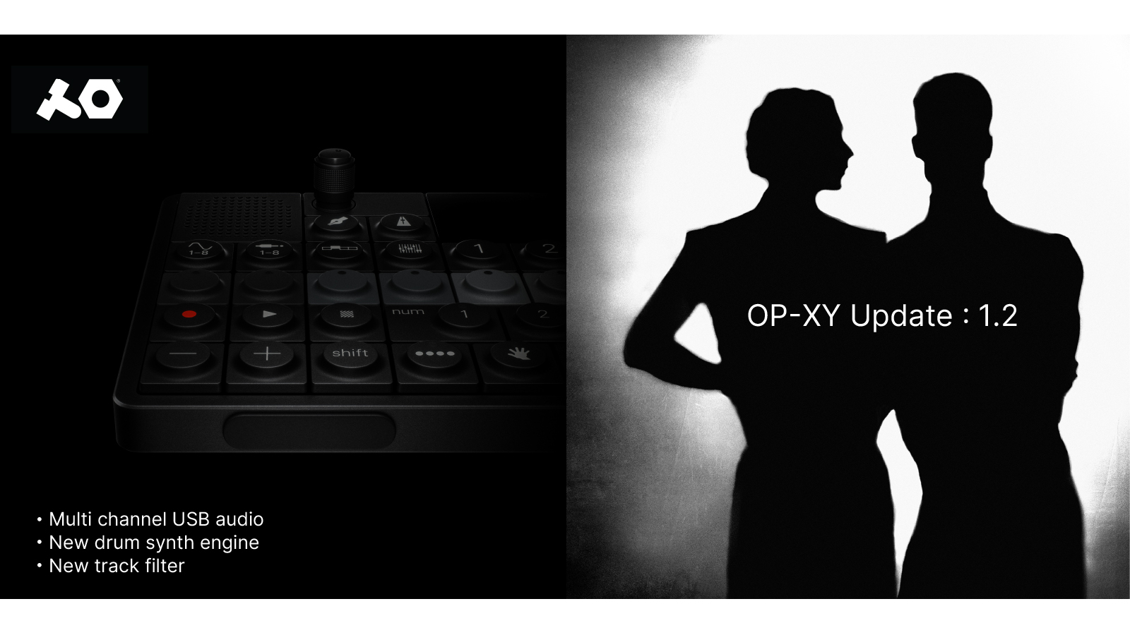 OP-XY 1.2 公開！ドラムシンセ＆BPフィルター追加